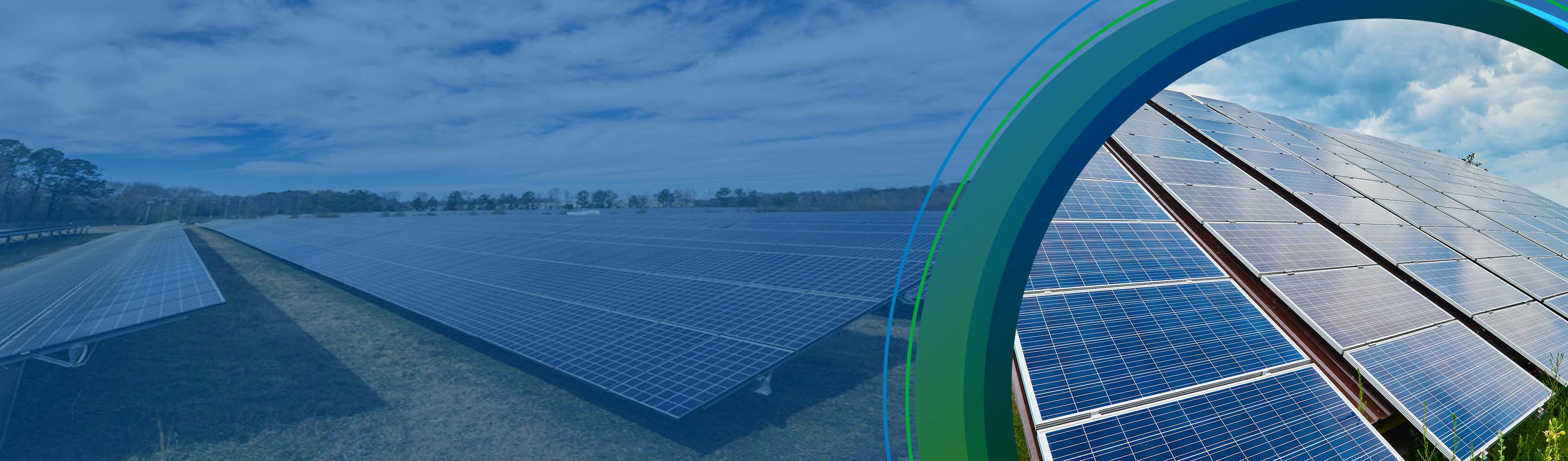 A beautiful solar panel installation